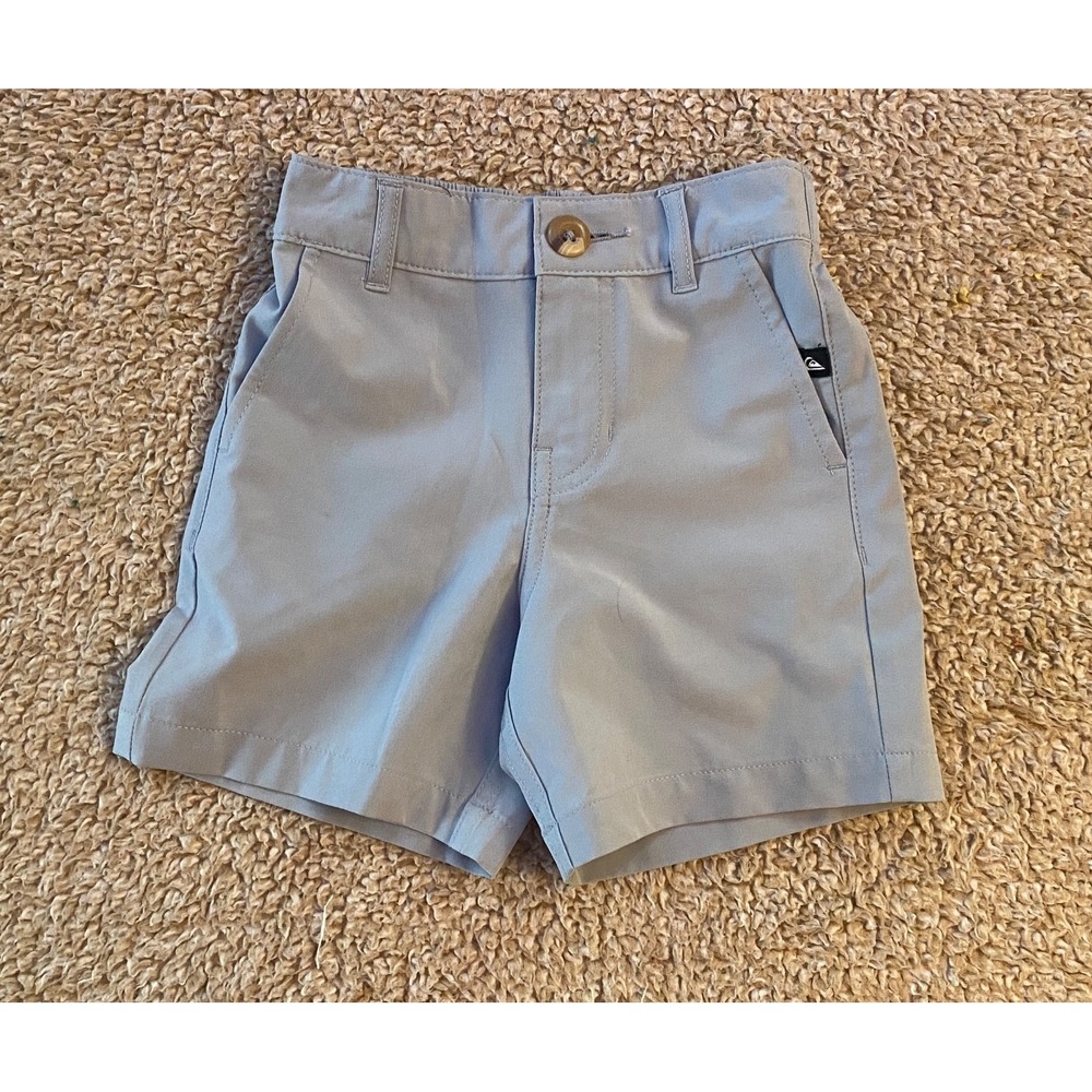 Quiksilver Boys Size 2 Union Amphibian Hybrid Shorts Light Gray DryFlight